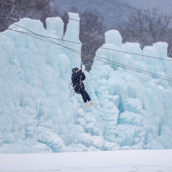 Is The Chilgapsan Ice Fountain Festival 2024 Worth Visiting? 11 Zip Line At Chilgapsan Ice Festival