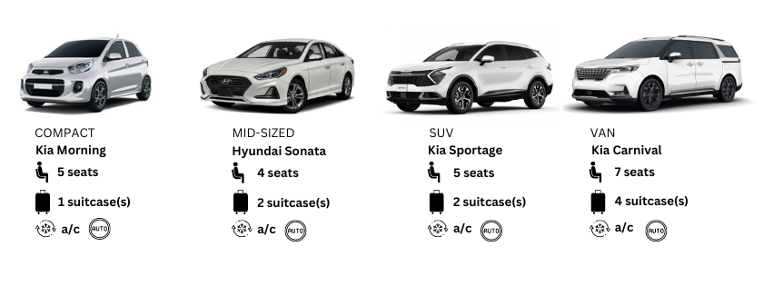 Driving in Korea for Foreigners: The comprehensive Guide 2024 4 Korean car rental types